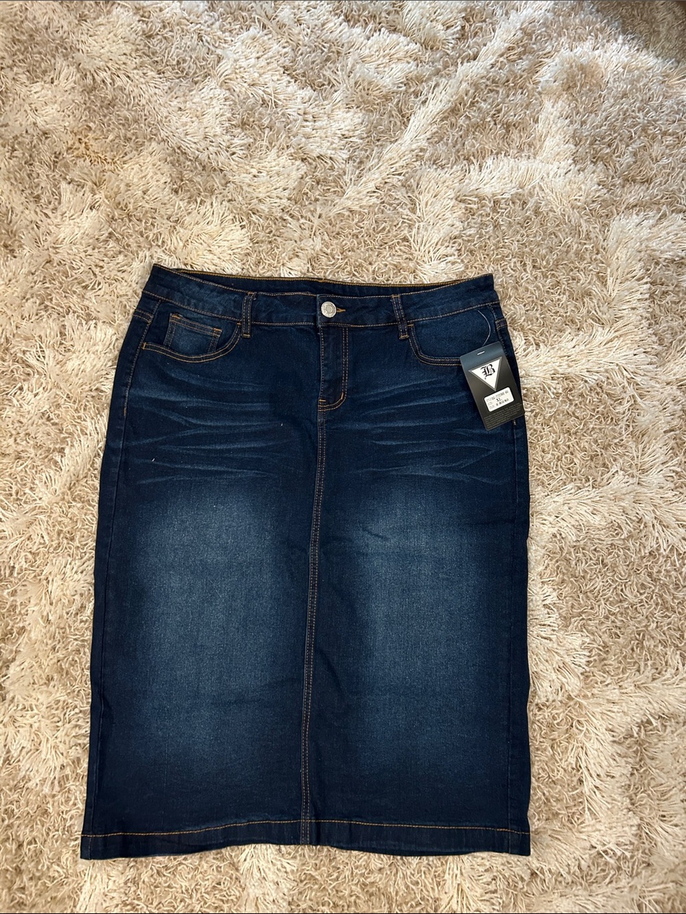 Be Girl Denim Jean Skirt Modest NWT XL